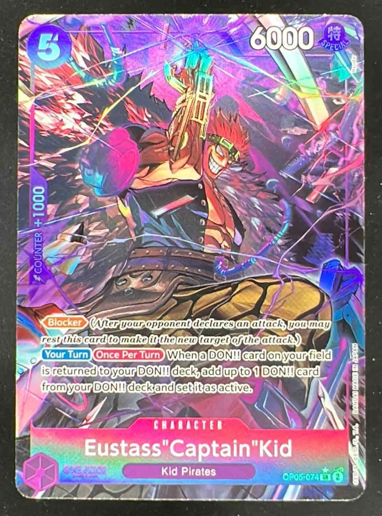 One Piece Eustass"Captain"Kid OP05-074 Alternate Art The Best PRB-01