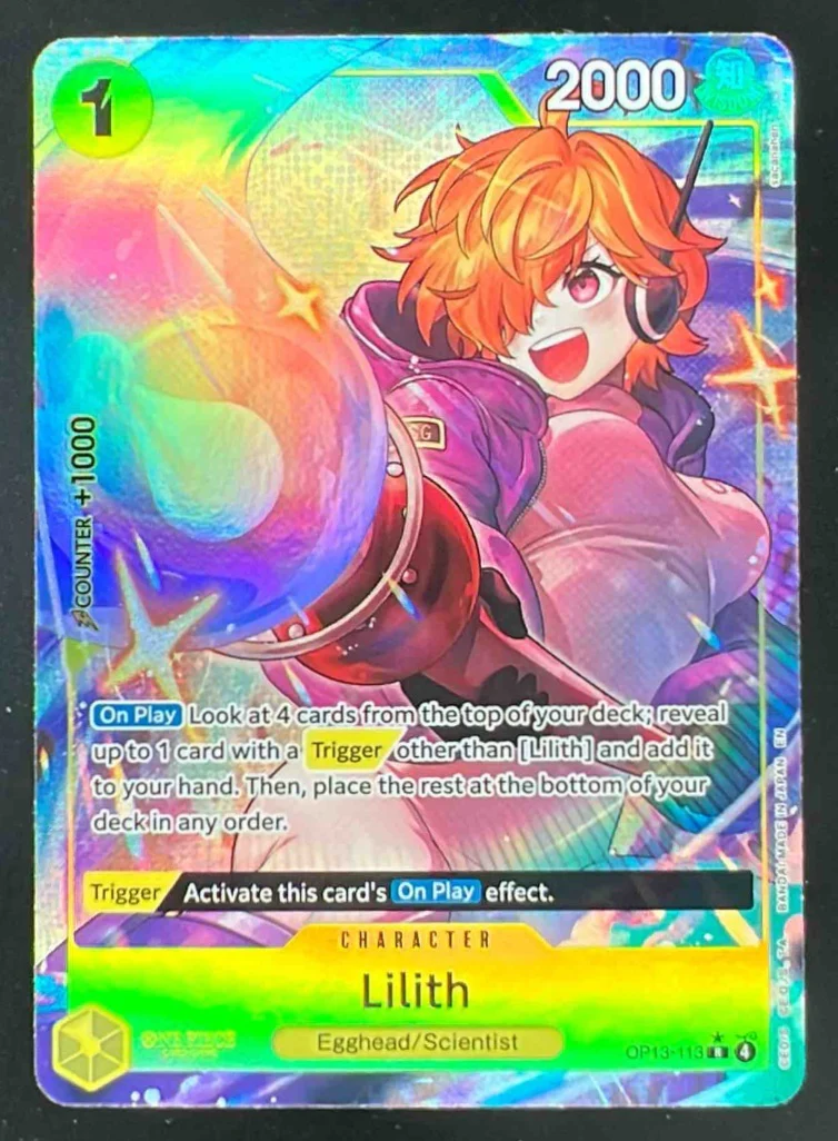 2025 One Piece OP13 EN #113 Lilith Alternate Art