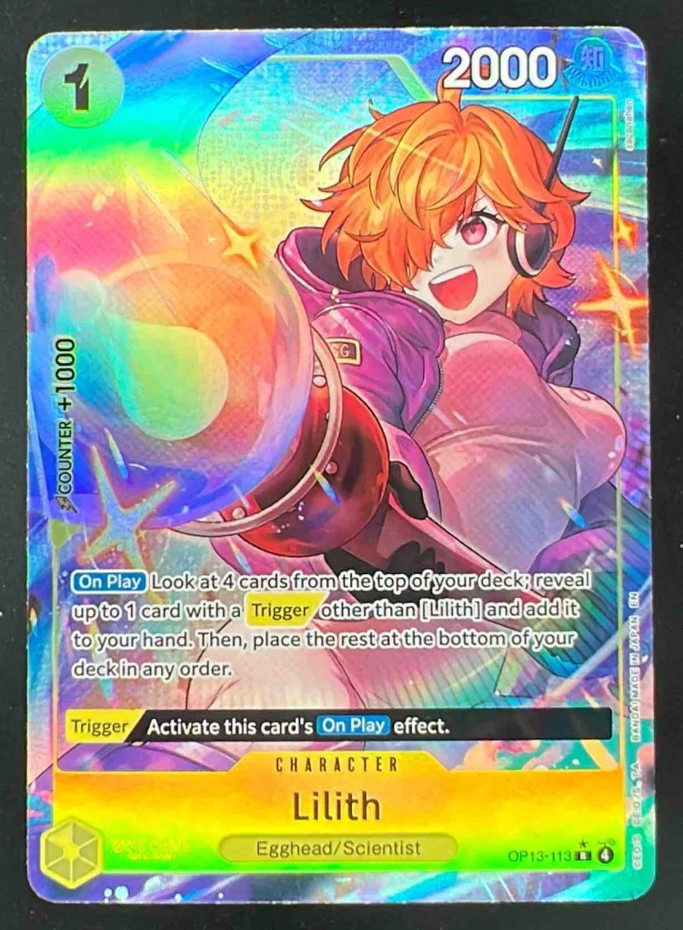 2025 One Piece OP13 EN #113 Lilith Alternate Art