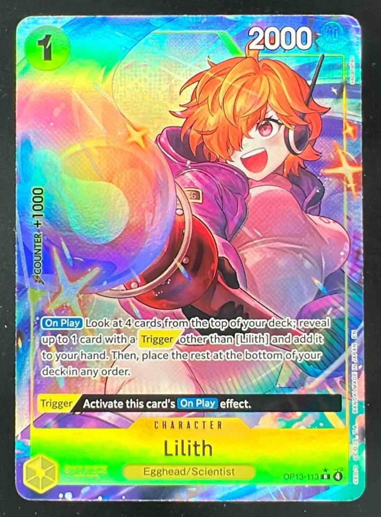 2025 One Piece OP13 EN #113 Lilith Alternate Art