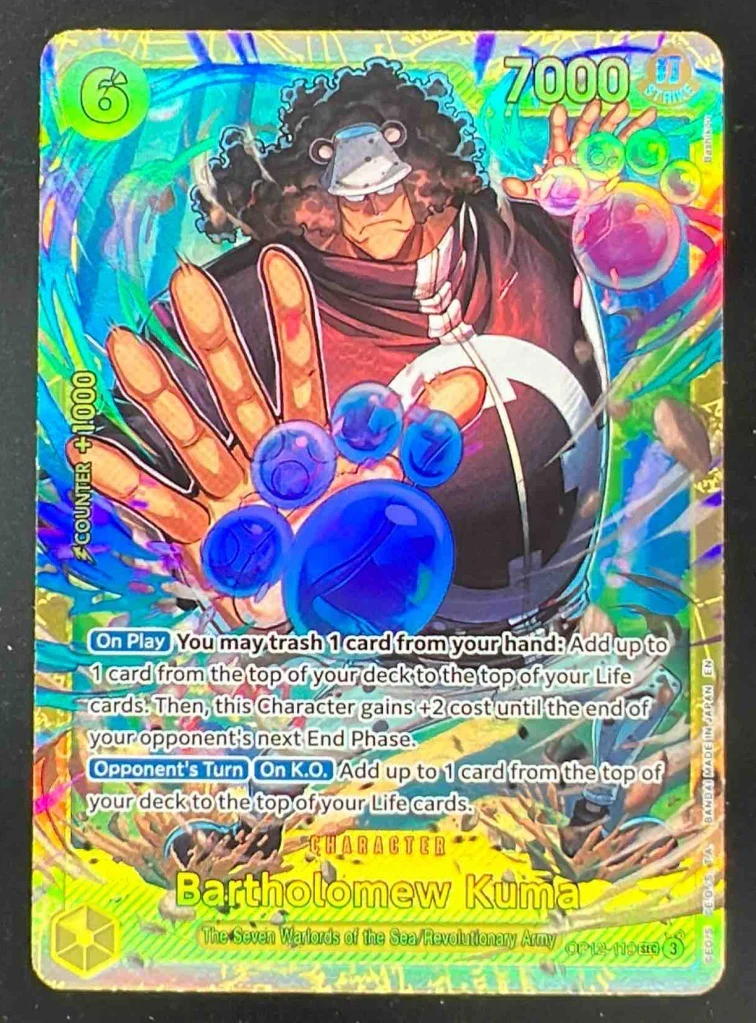 2025 One Piece Legacy of the Master #OP12-119 Bartholomew Kuma Secret Rare
