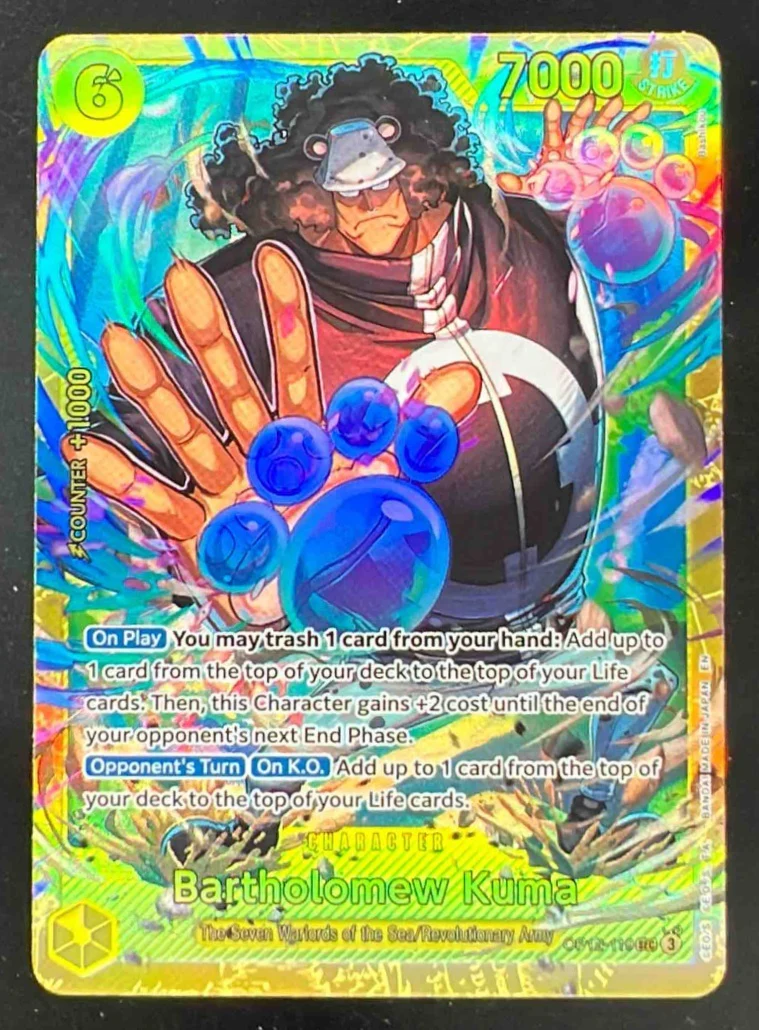 2025 One Piece Legacy of the Master #OP12-119 Bartholomew Kuma Secret Rare