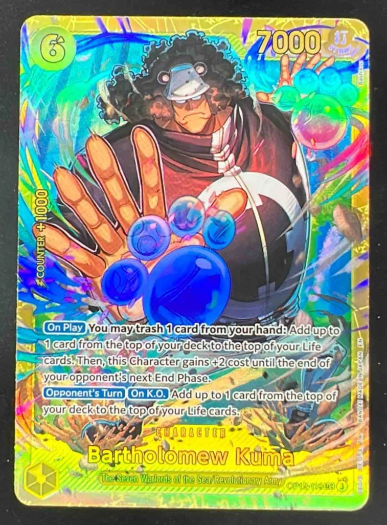 2025 One Piece Legacy of the Master #OP12-119 Bartholomew Kuma Secret Rare