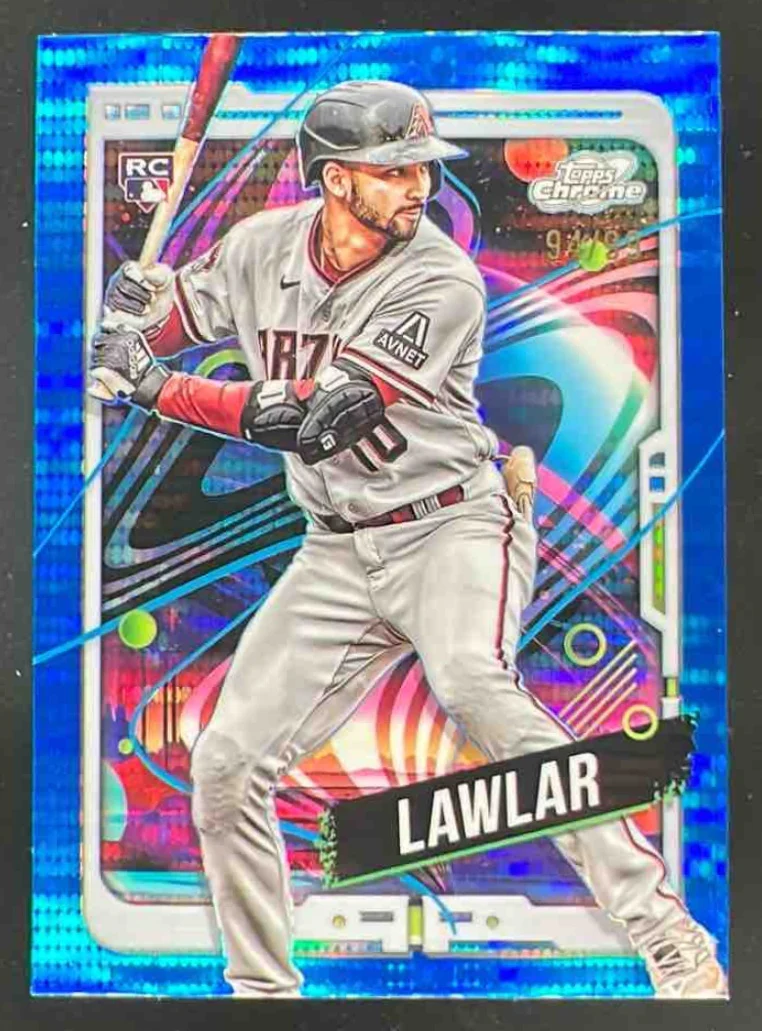 2024 Topps Cosmic Chrome Blue Moon Refractor #5 Jordan Lawlar RC /99