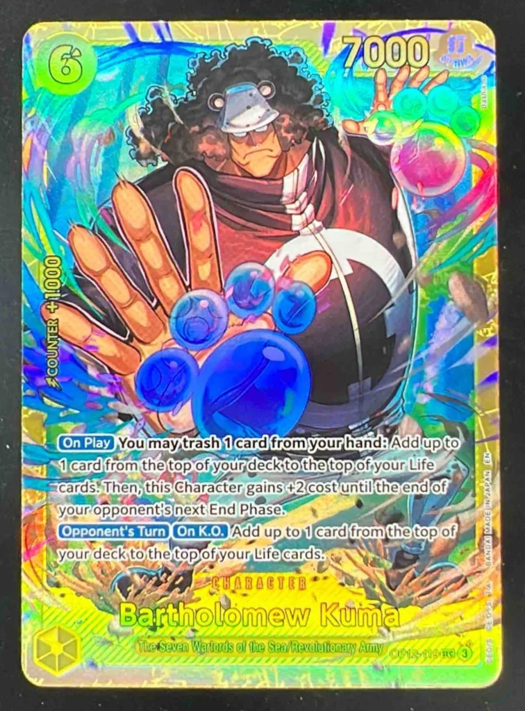 2025 One Piece Legacy of the Master #OP12-119 Bartholomew Kuma Secret Rare