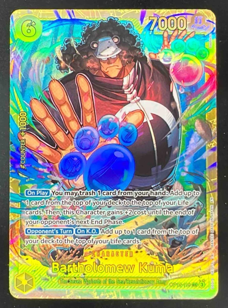 2025 One Piece Legacy of the Master #OP12-119 Bartholomew Kuma Secret Rare