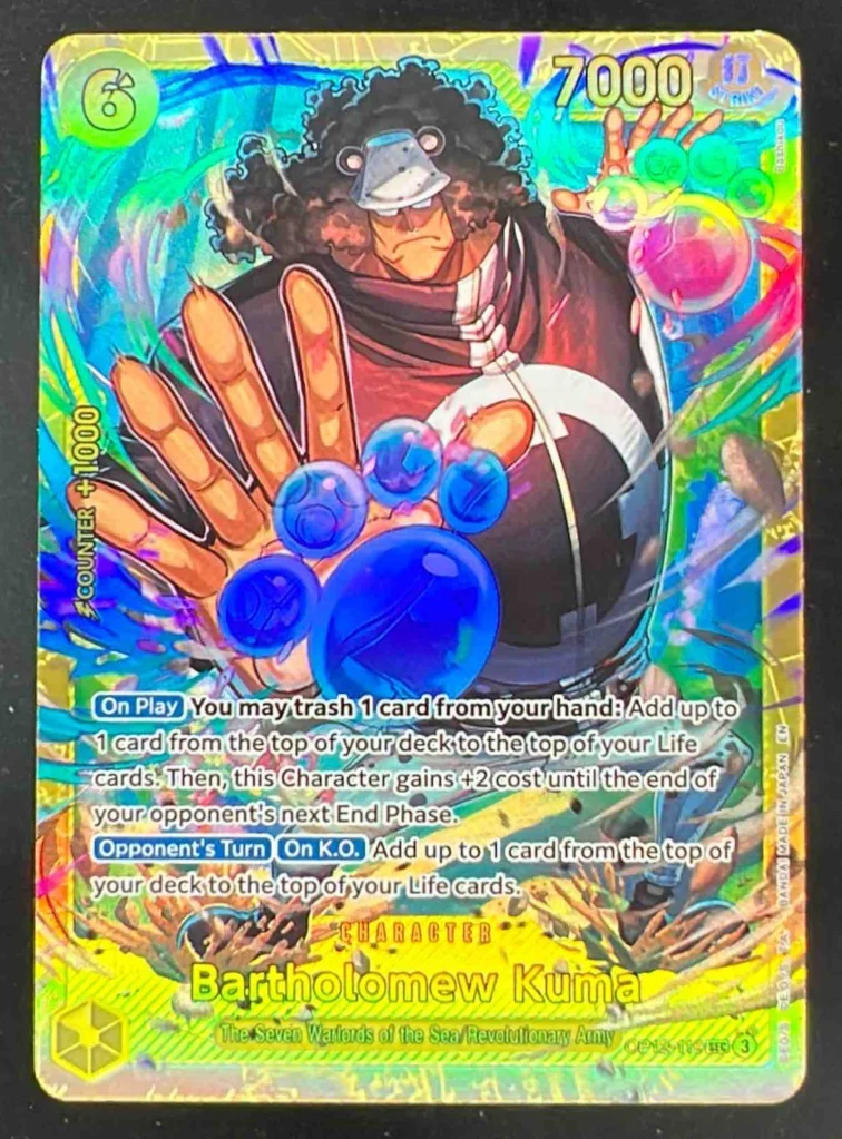 2025 One Piece Legacy of the Master #OP12-119 Bartholomew Kuma Secret Rare