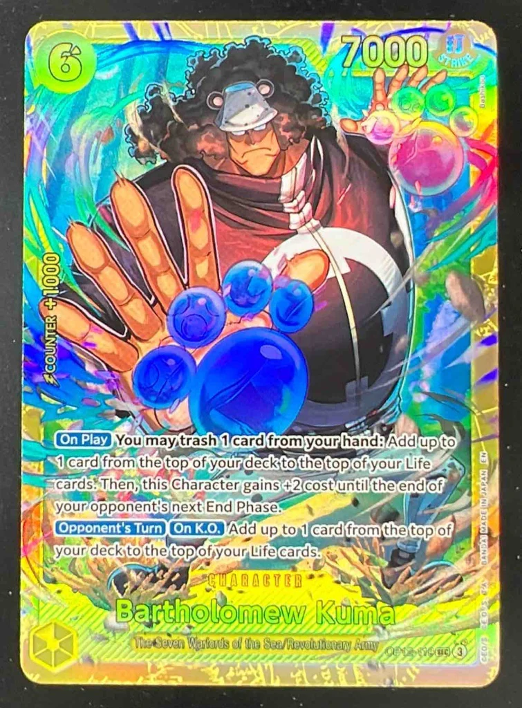 2025 One Piece Legacy of the Master #OP12-119 Bartholomew Kuma Secret Rare
