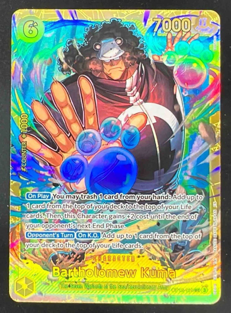 2025 One Piece Legacy of the Master #OP12-119 Bartholomew Kuma Secret Rare