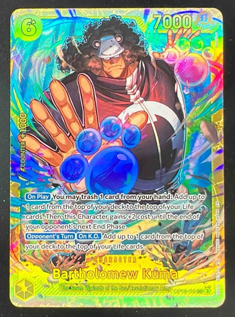 2025 One Piece Legacy of the Master #OP12-119 Bartholomew Kuma Secret Rare