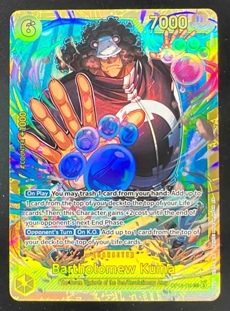 2025 One Piece Legacy of the Master #OP12-119 Bartholomew Kuma Secret Rare