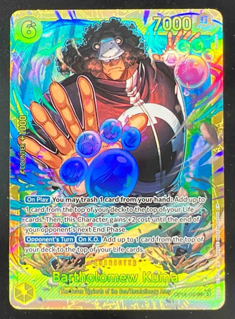 2025 One Piece Legacy of the Master #OP12-119 Bartholomew Kuma Secret Rare