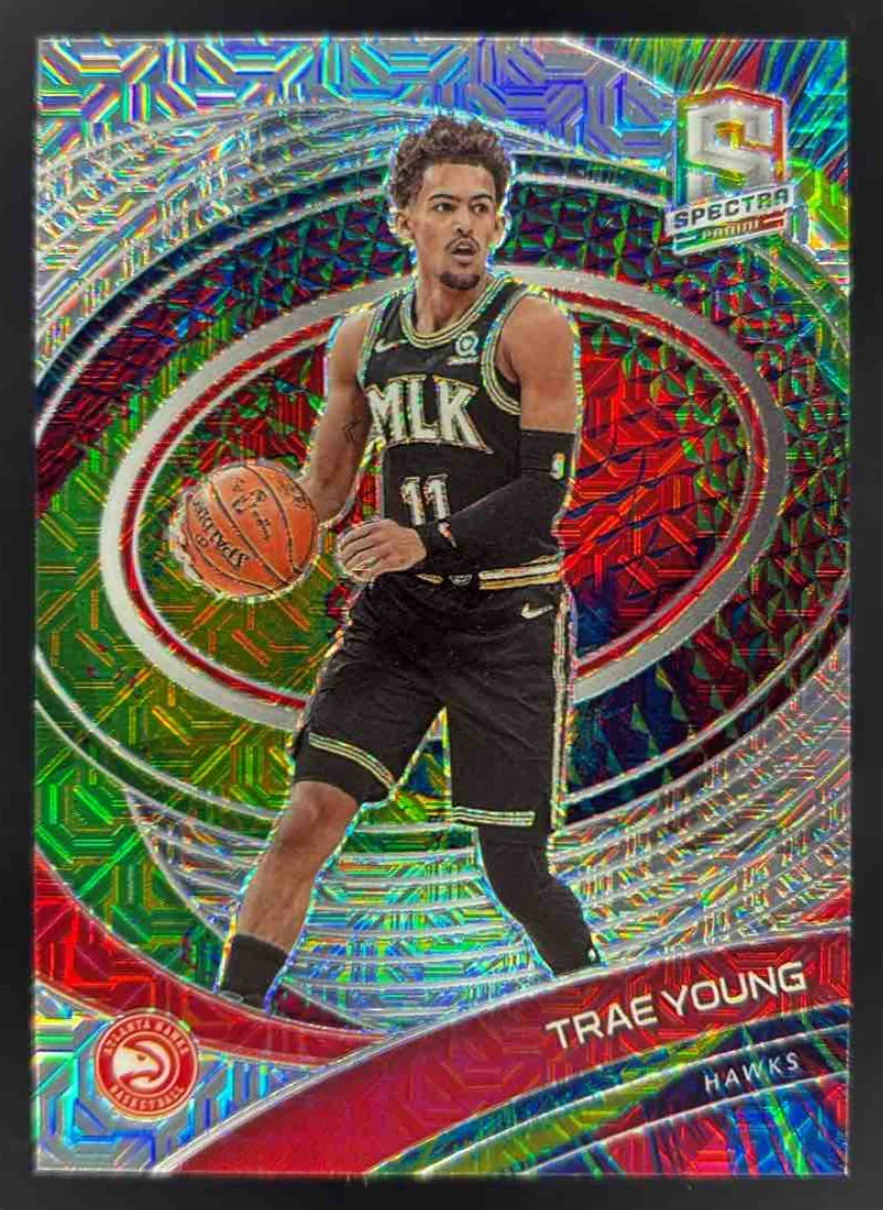2020-21 Panini Spectra Meta #17 Trae Young /25