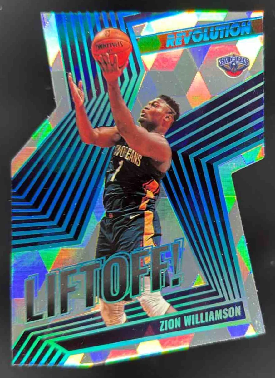 2021-22 Panini Revolution Liftoff! Cubic #7 Zion Williamson /50