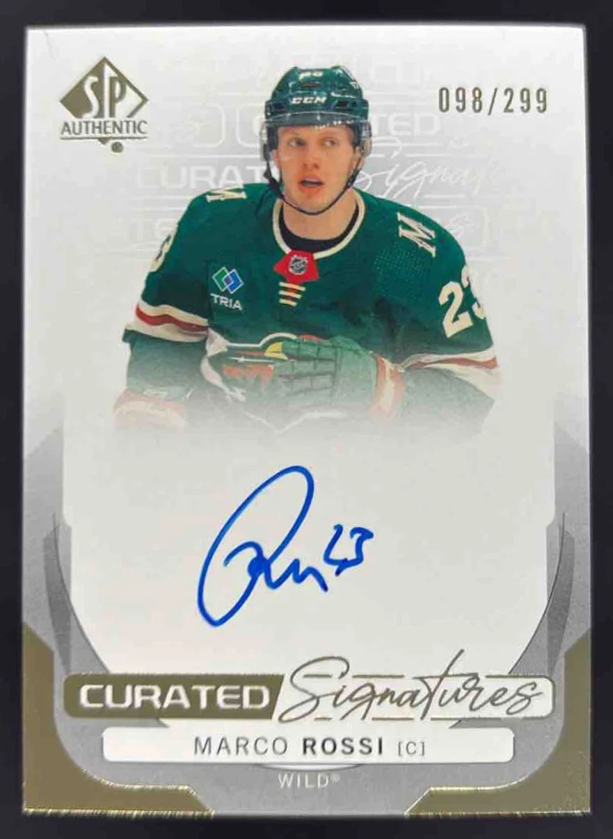2024-25 Upper Deck SP Authentic Curated Signatures #SPC-MR Marco Rossi Auto /299