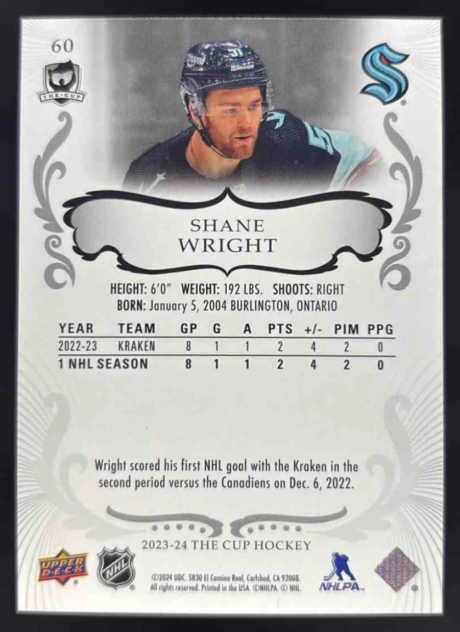 2023-24 Upper Deck The Cup #60 Shane Wright /249 - Image 2