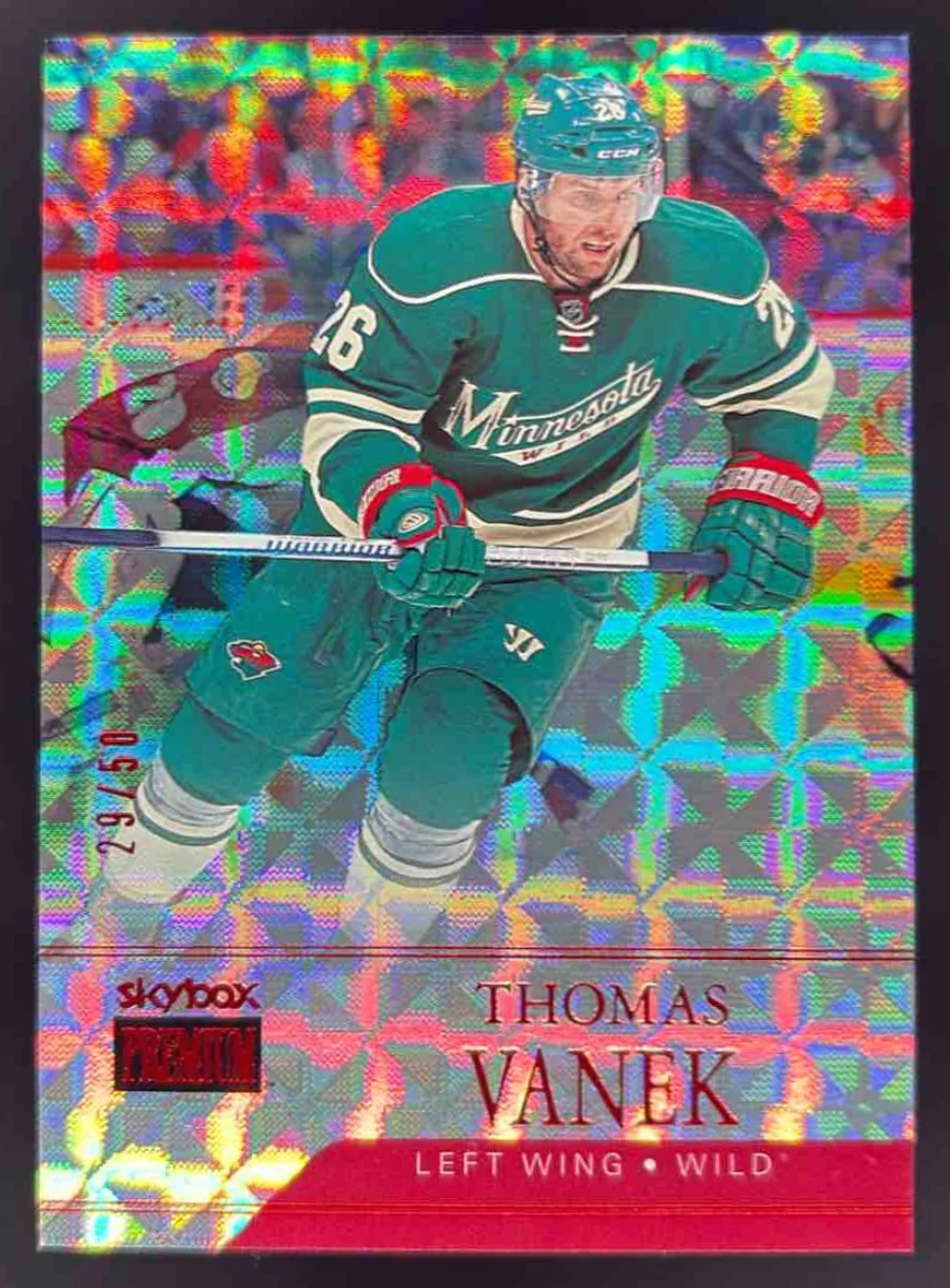 2014-15 Fleer Showcase SkyBox Premium Star Rubies #15 Thomas Vanek /50