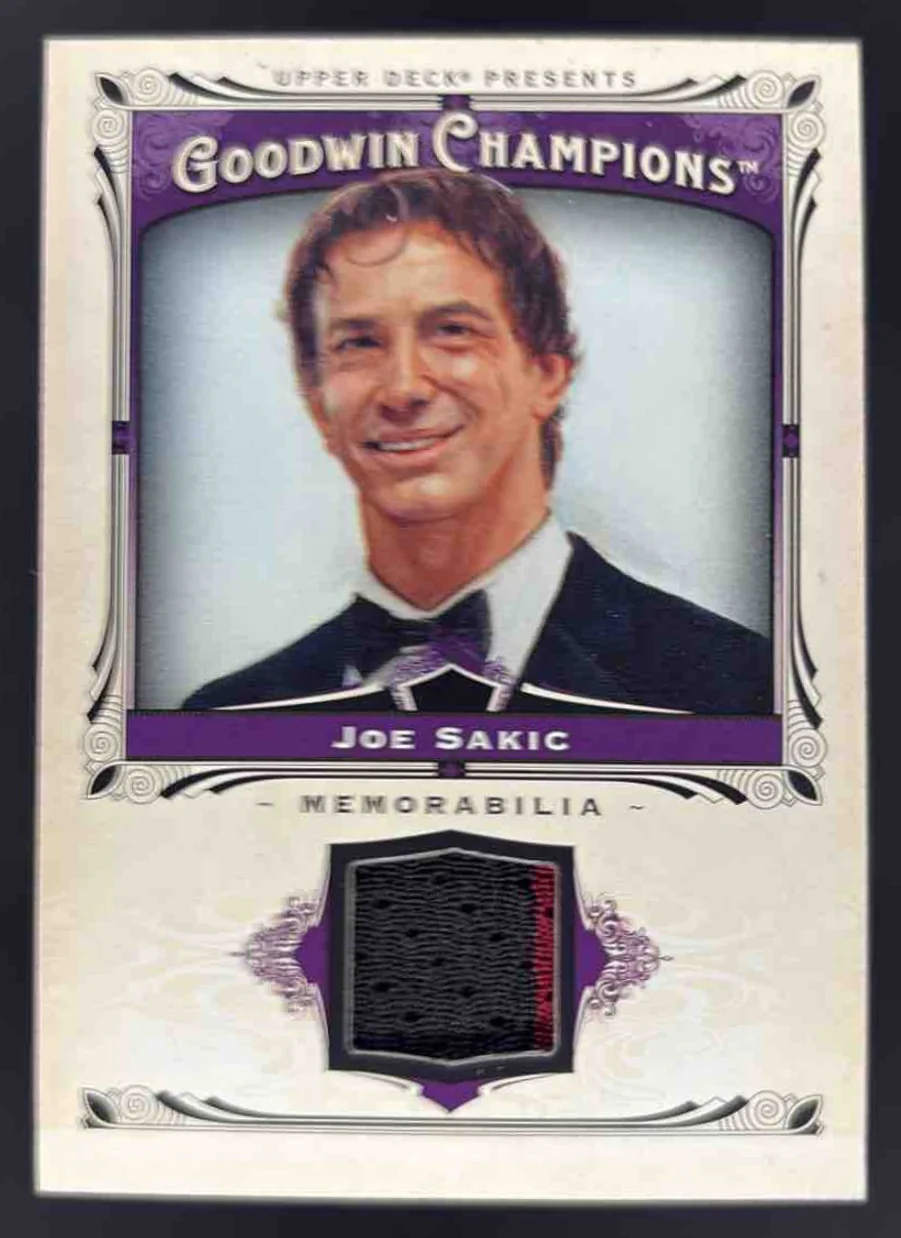 2013 Upper Deck Goodwin Champions Memorabilia #M-JS Joe Sakic