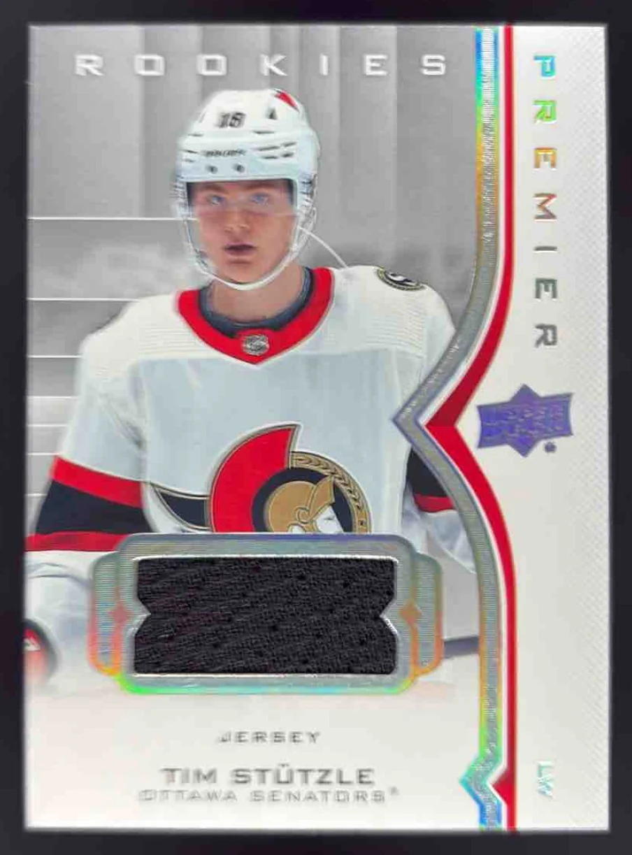 2020-21 Upper Deck Premier Jersey #75 Tim Stutzle RC
