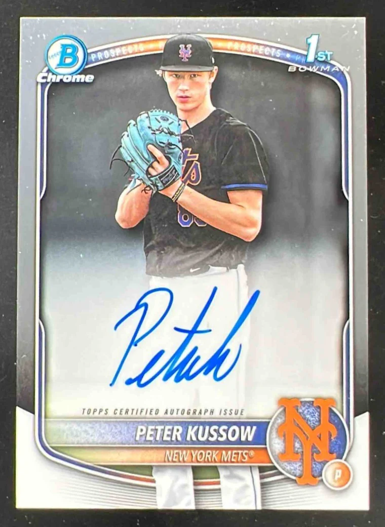 2025 Bowman Draft Chrome Autograph #CPA-PK Peter Kussow RC Auto
