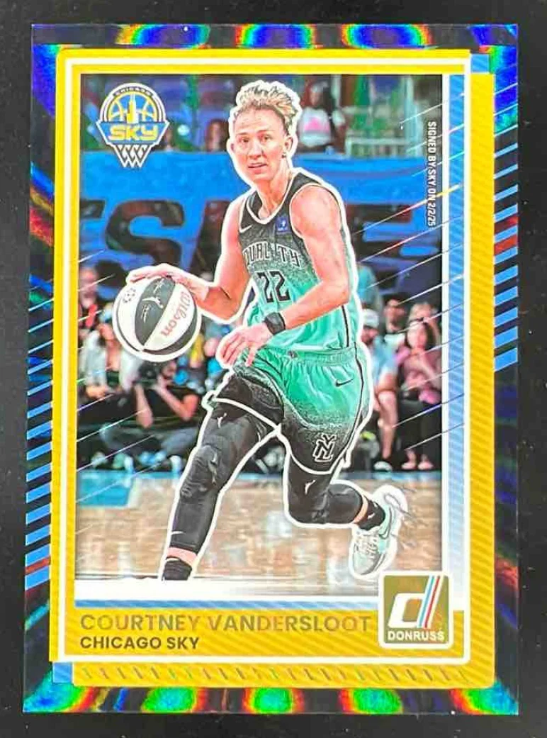 2025 Panini Donruss WNBA Holo Black Laser #34 Courtney Vandersloot 1/1