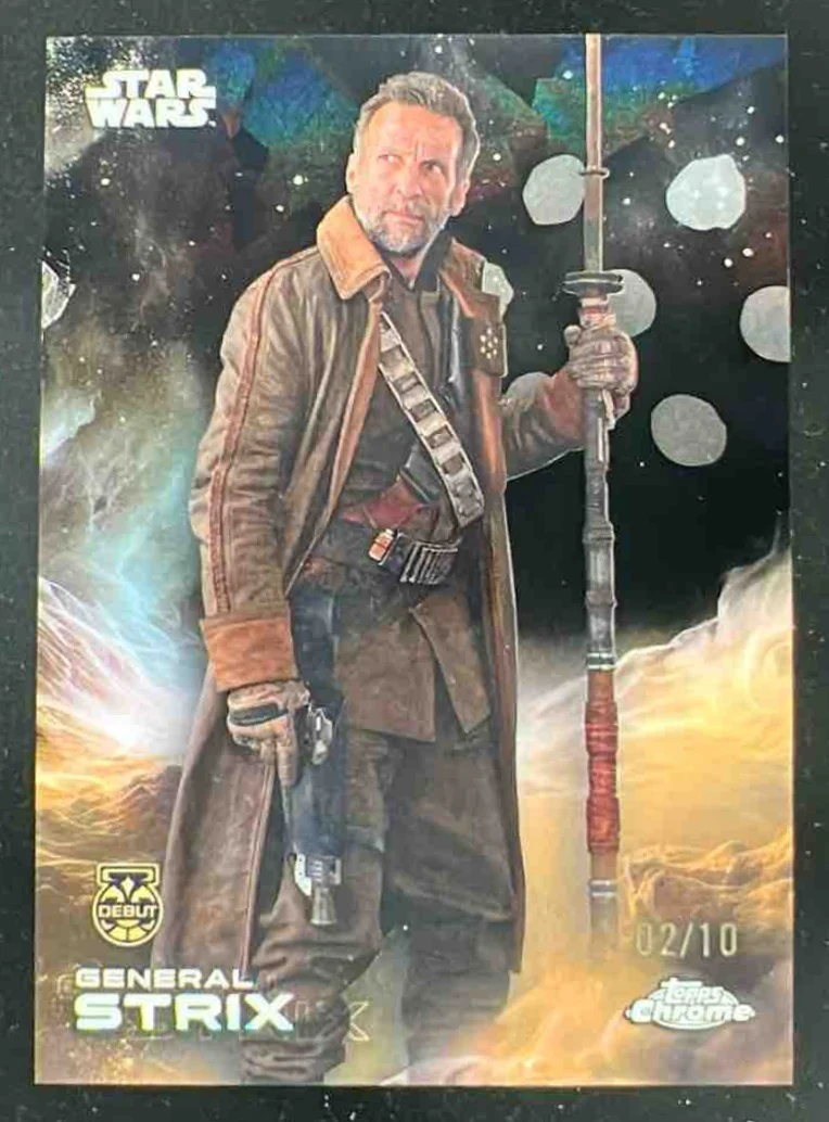 2025 Topps Chrome Star Wars Sapphire Black Sapphire #120 General Strix DEBUT /10