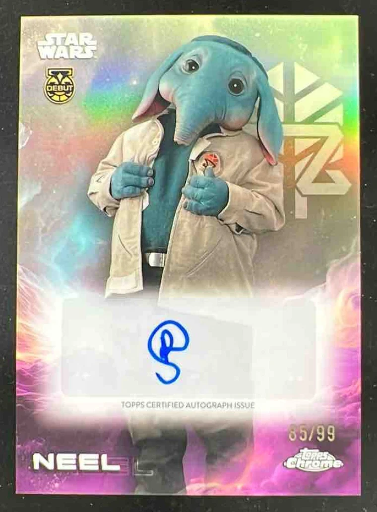 2025 Topps Chrome Star Wars #A-RTS Robert Timothy Smith as Neel Auto /99