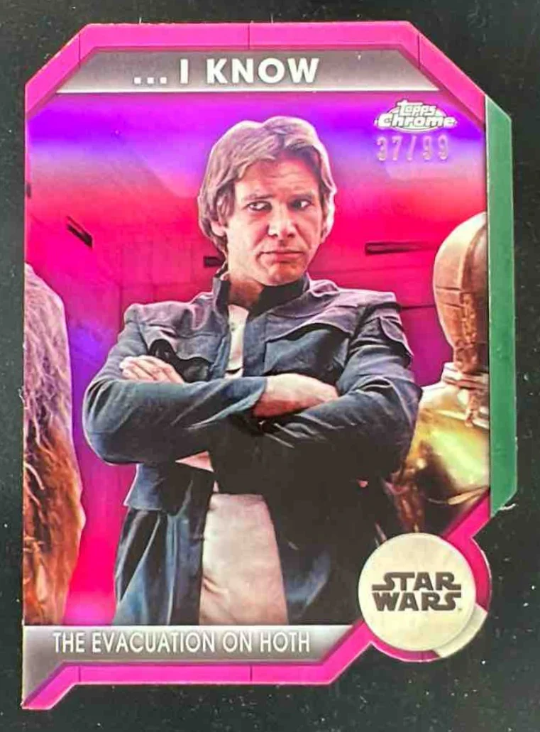 2024 Topps Chrome Star Wars I Love You I Know The Evacuation on Hoth /99