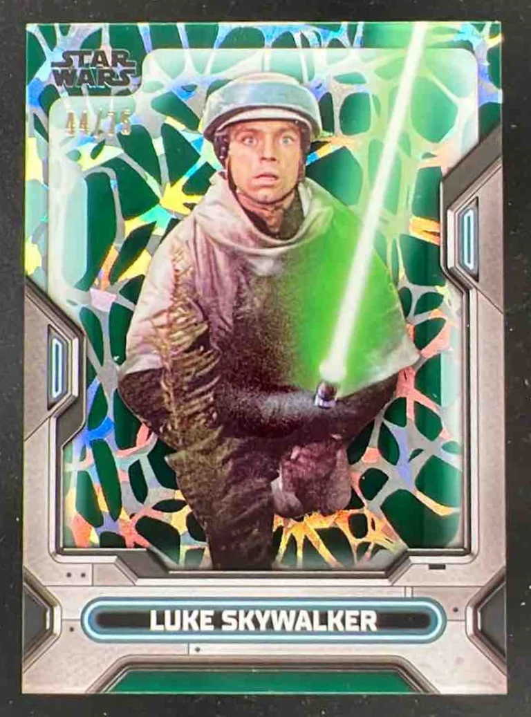 2023 Topps Star Wars High-Tek Pattern 1 Green Diffractors #1 Luke Skywalker /75