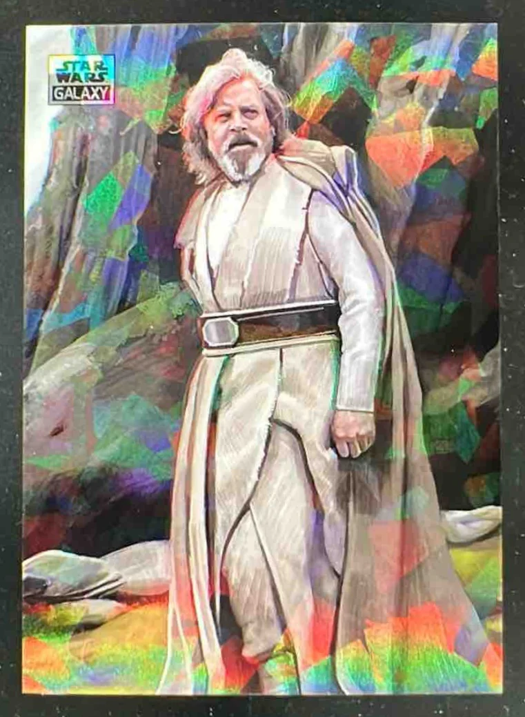 2025 Topps Chrome Star Wars Galaxy Power of the Force Atomic Luke Skywalker /150