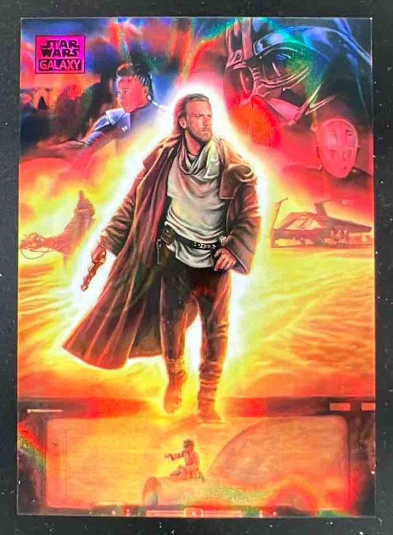 2025 Topps Chrome Star Wars Galaxy Magenta Lava Refractor Protecting hope /250