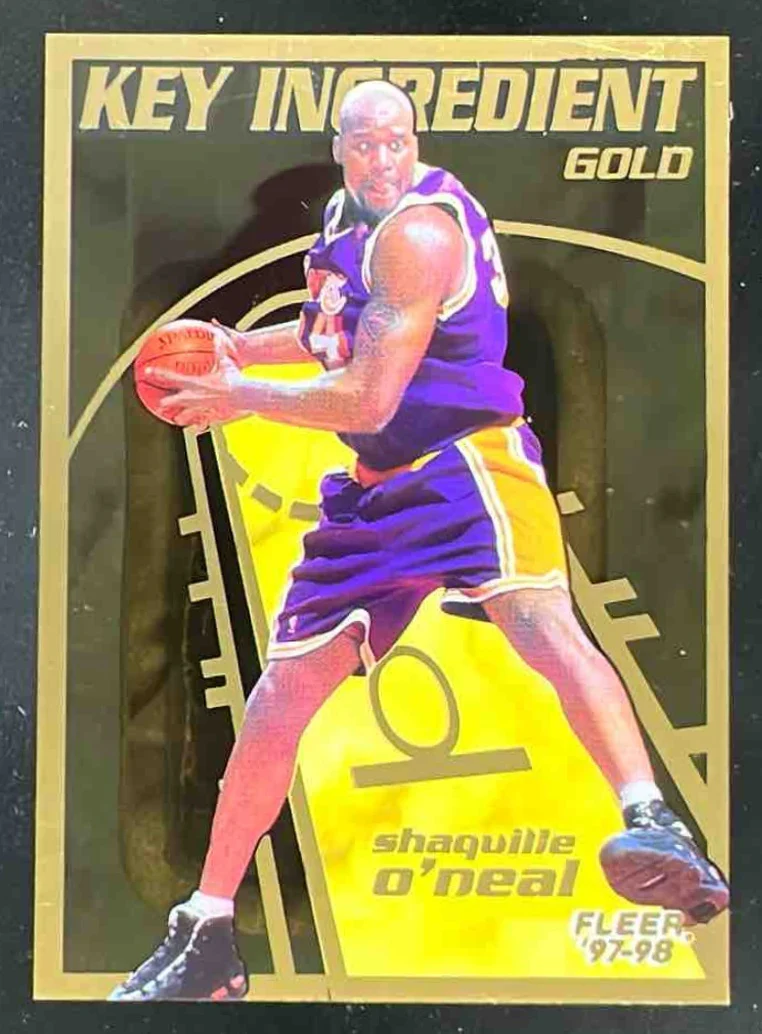 1997-98 Fleer Key Ingredient Gold #9 Shaquille O'Neal
