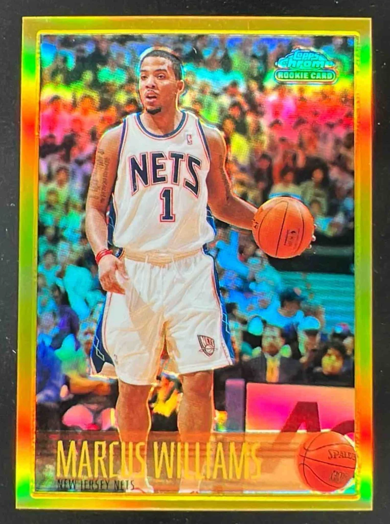 2006 Topps Chrome 1996 97 Variations Refractor Gold #177 Marcus Williams RC /25