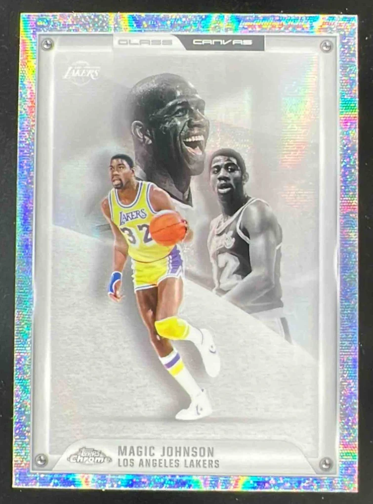 2025-26 Topps Chrome Glass Canvas #GC-14 Magic Johnson SSP