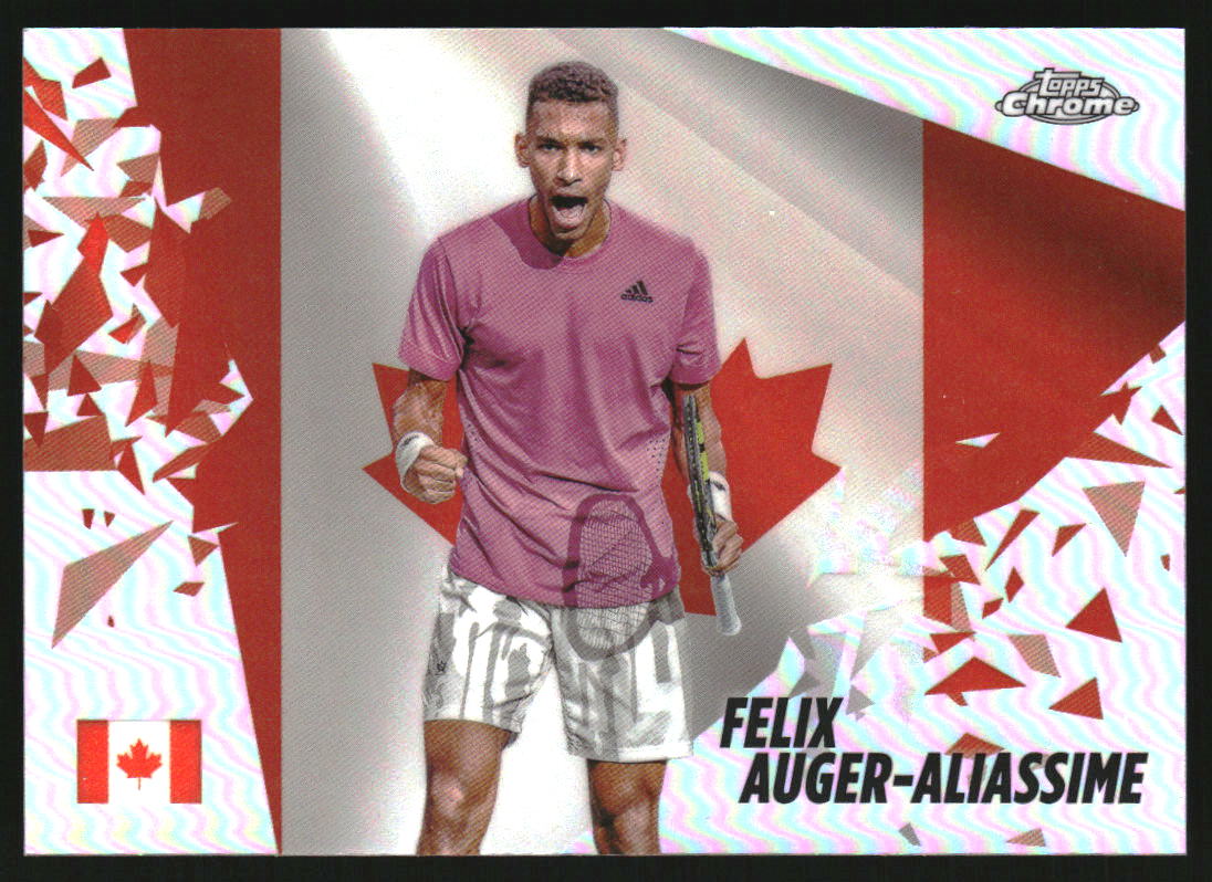 2024 Topps Chrome Tennis Patriotic Pride #PPRFA Felix Auger-Aliassime