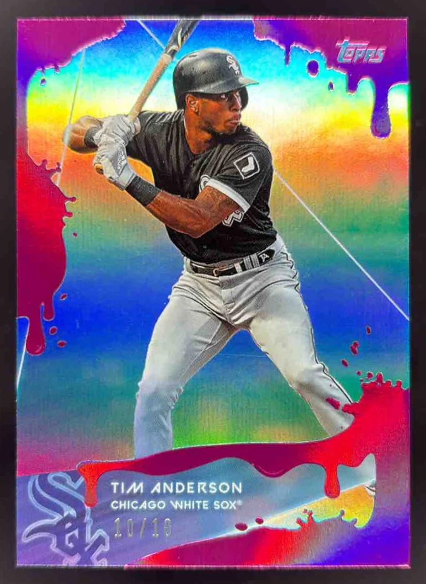 2020 Topps x Steve Aoki Pink Frosting #61 Tim Anderson /10