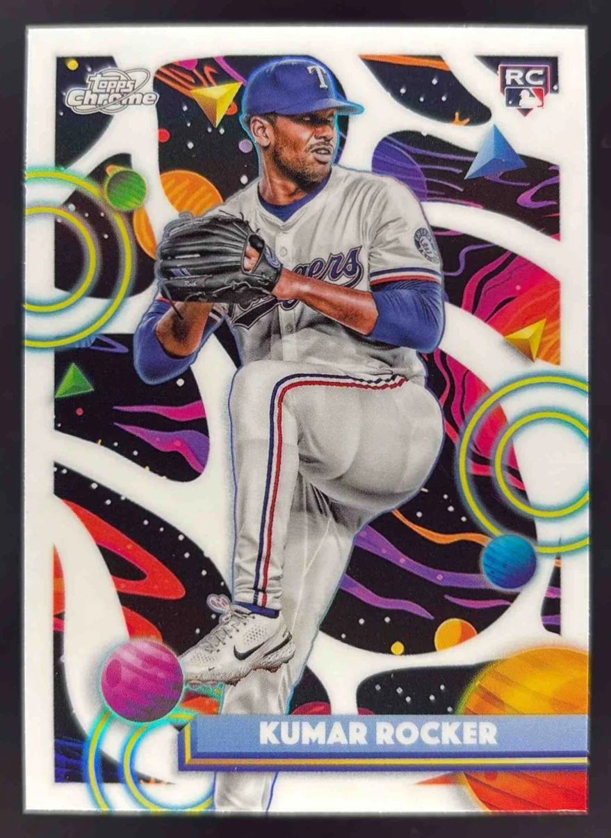 2025 Topps Cosmic Chrome White Hole Refractor #120 Kumar Rocker RC