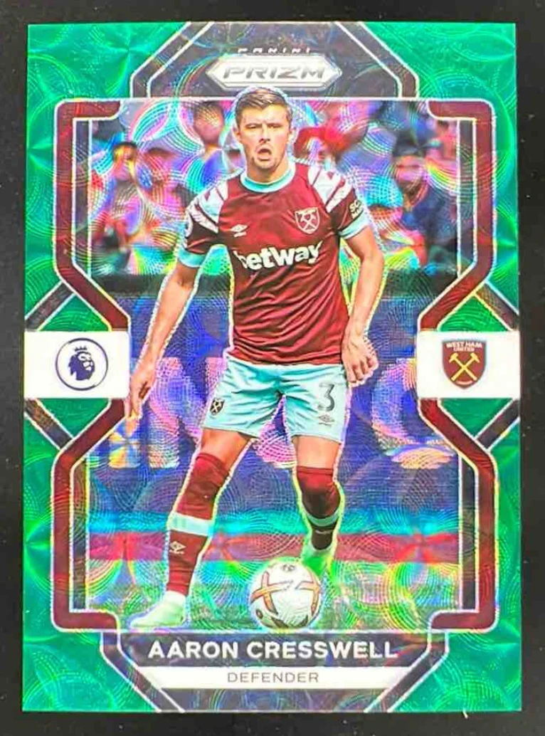 2022-23 Panini Prizm Premier League Choice Green #56 Aaron Cresswell /5