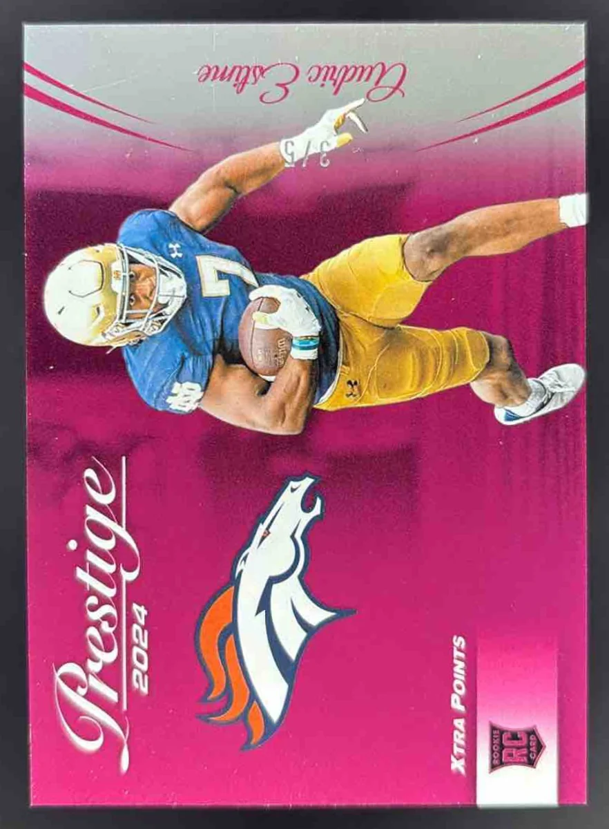 2024 Panini Prestige Pink Xtra Points #396 Audric Estime RC /5