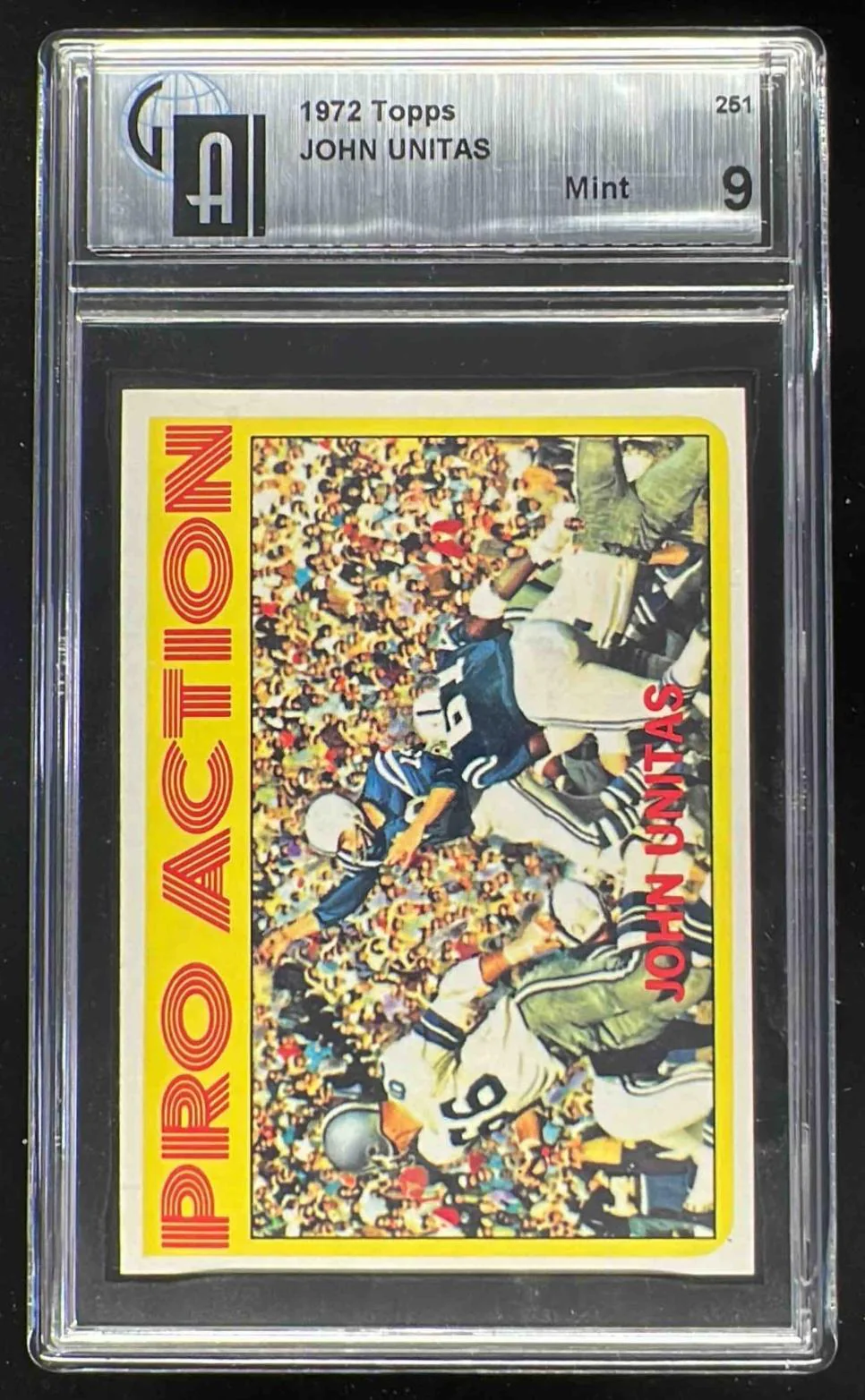 1972 Topps #251 Johnny Unitas GAI 9