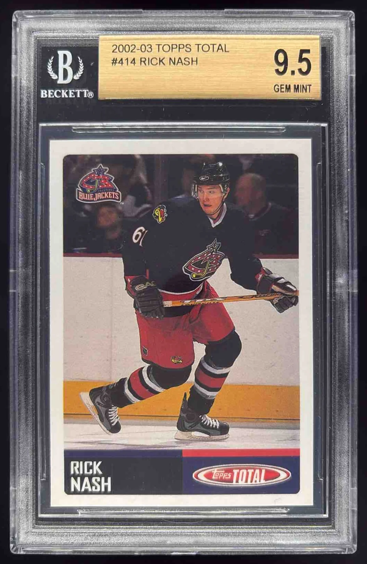 2002-03 Topps Total #414 Rick Nash RC BGS 9.5
