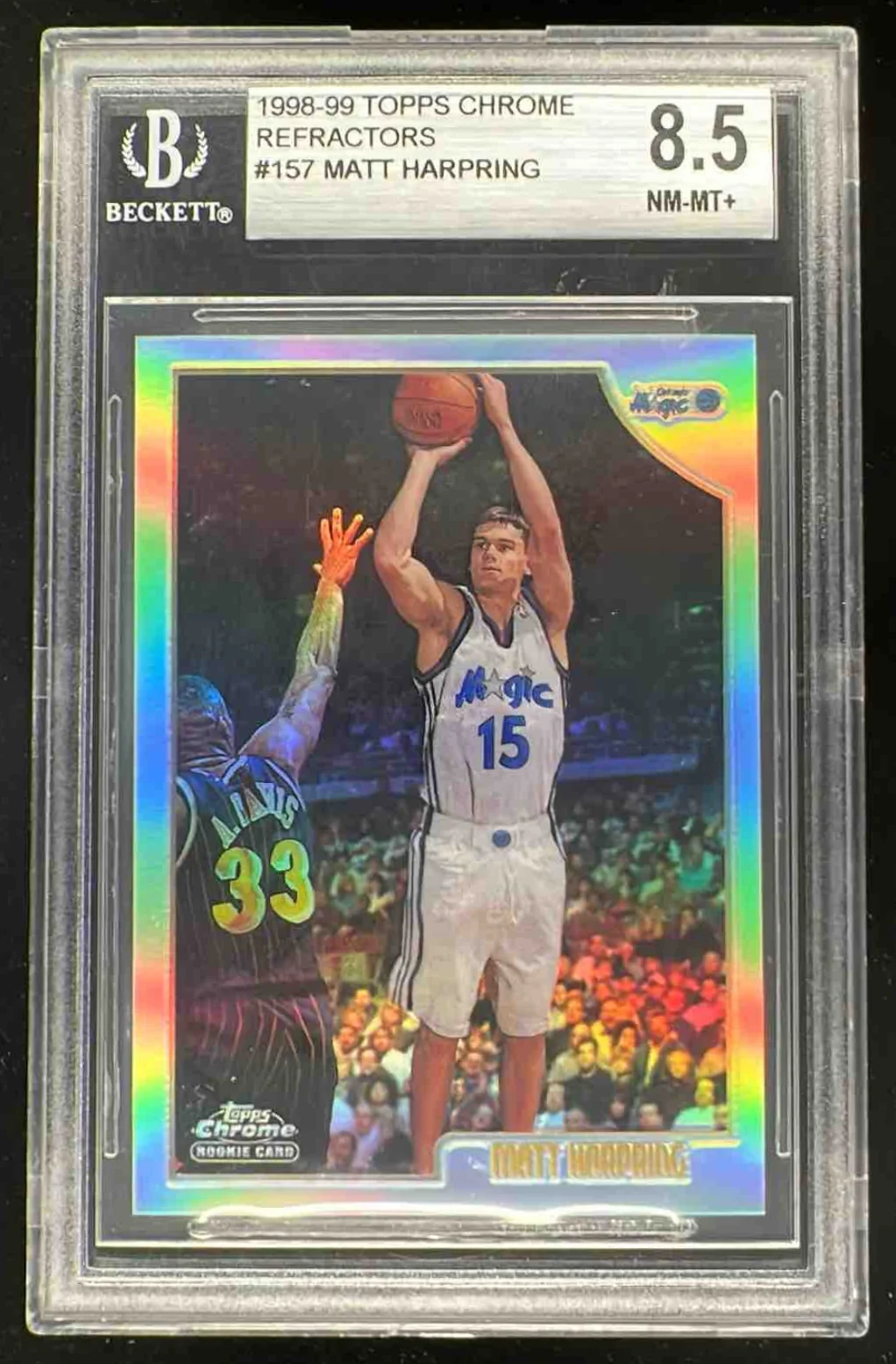1998-99 Topps Chrome Refractors #157 Matt Harpring RC BGS 8.5