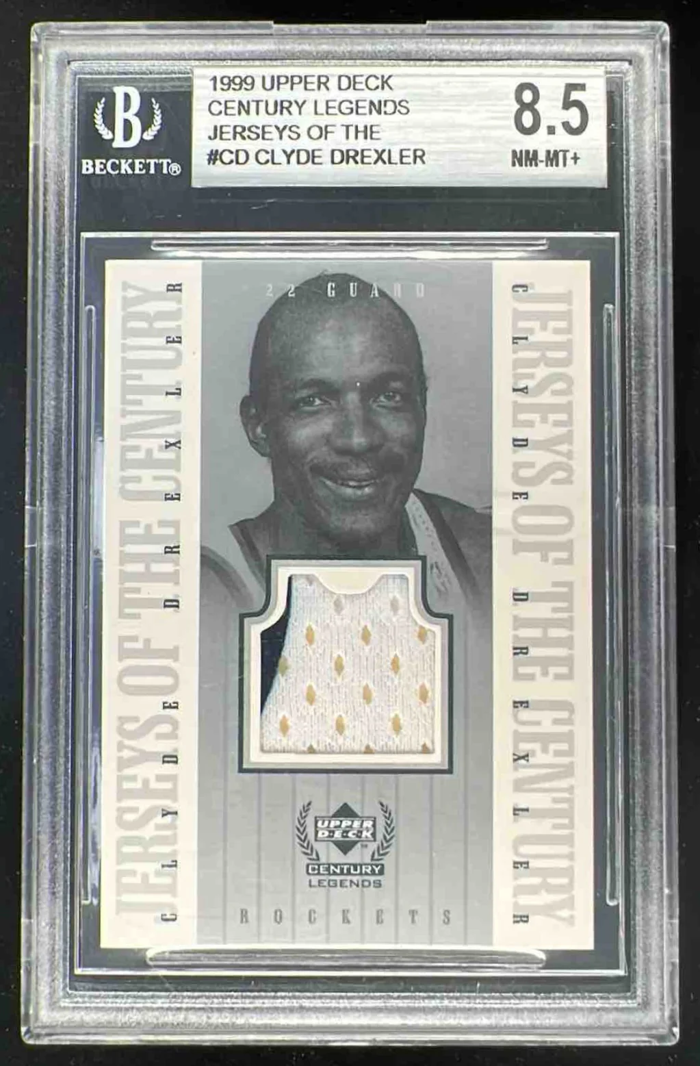 1999 Upper Deck Century Legends Jerseys #CD Clyde Drexler BGS 8.5