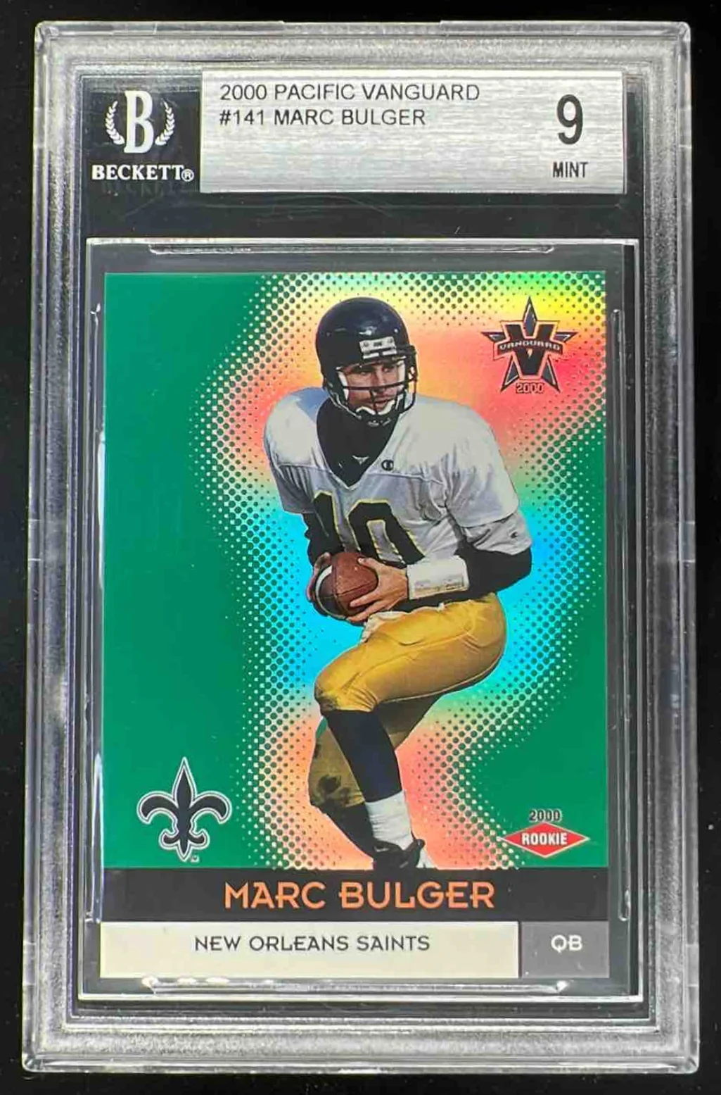2000 Pacific Vanguard #141 Marc Bulger RC /762 BGS 9