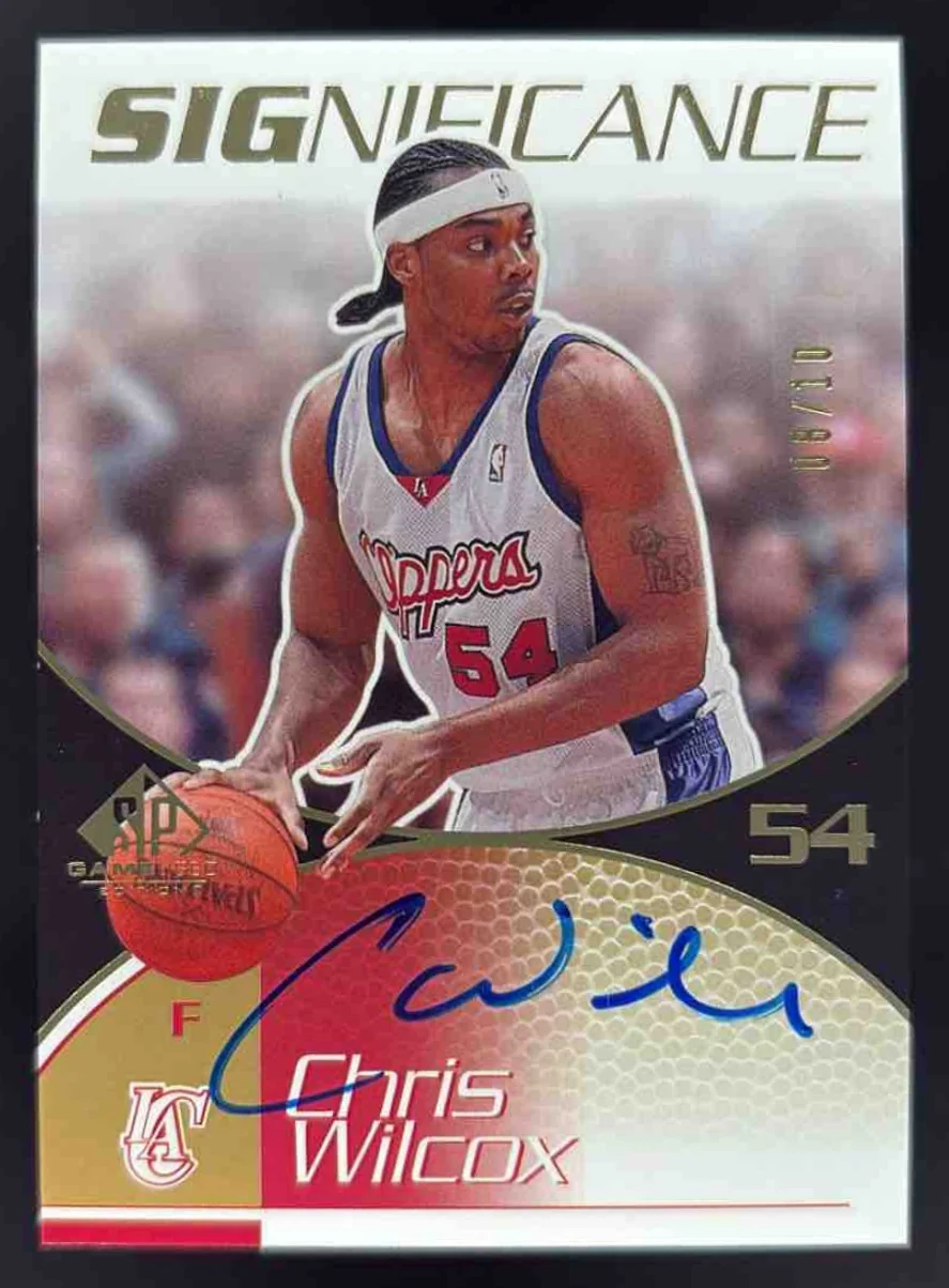 2003-04 SP Game Used SIGnificance Gold #WI Chris Wilcox Auto /10