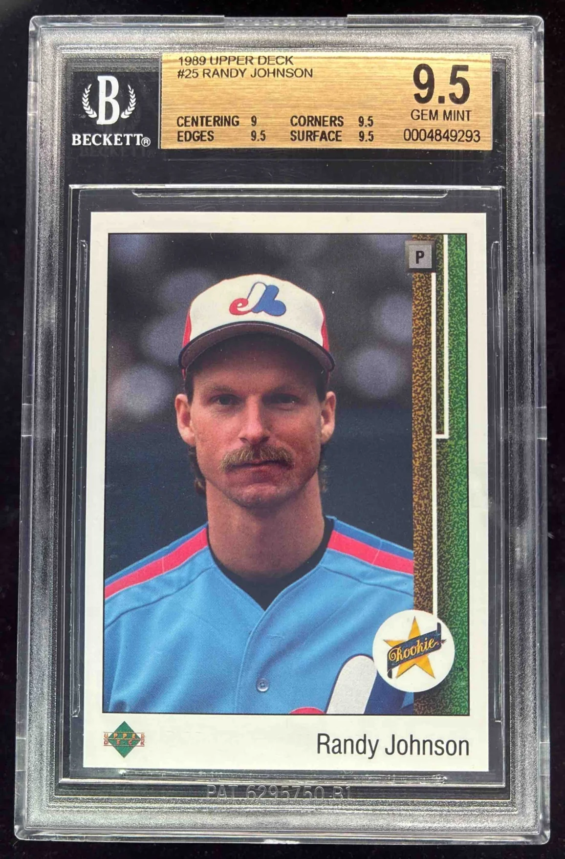 1989 Upper Deck #25 Randy Johnson RC BGS 9.5