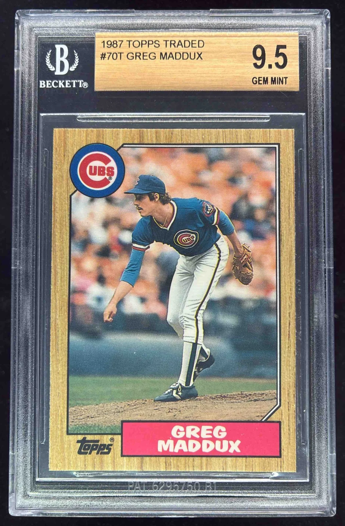 1987 Topps Traded #70T Greg Maddux RC BGS 9.5