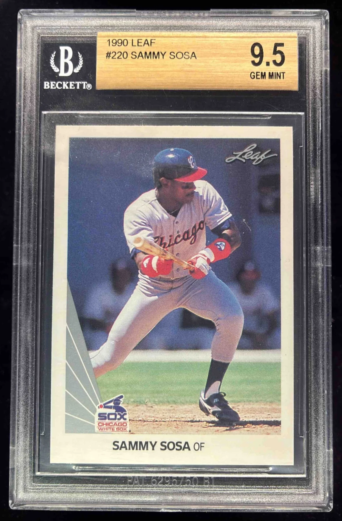 1990 Leaf #220 Sammy Sosa RC BGS 9.5