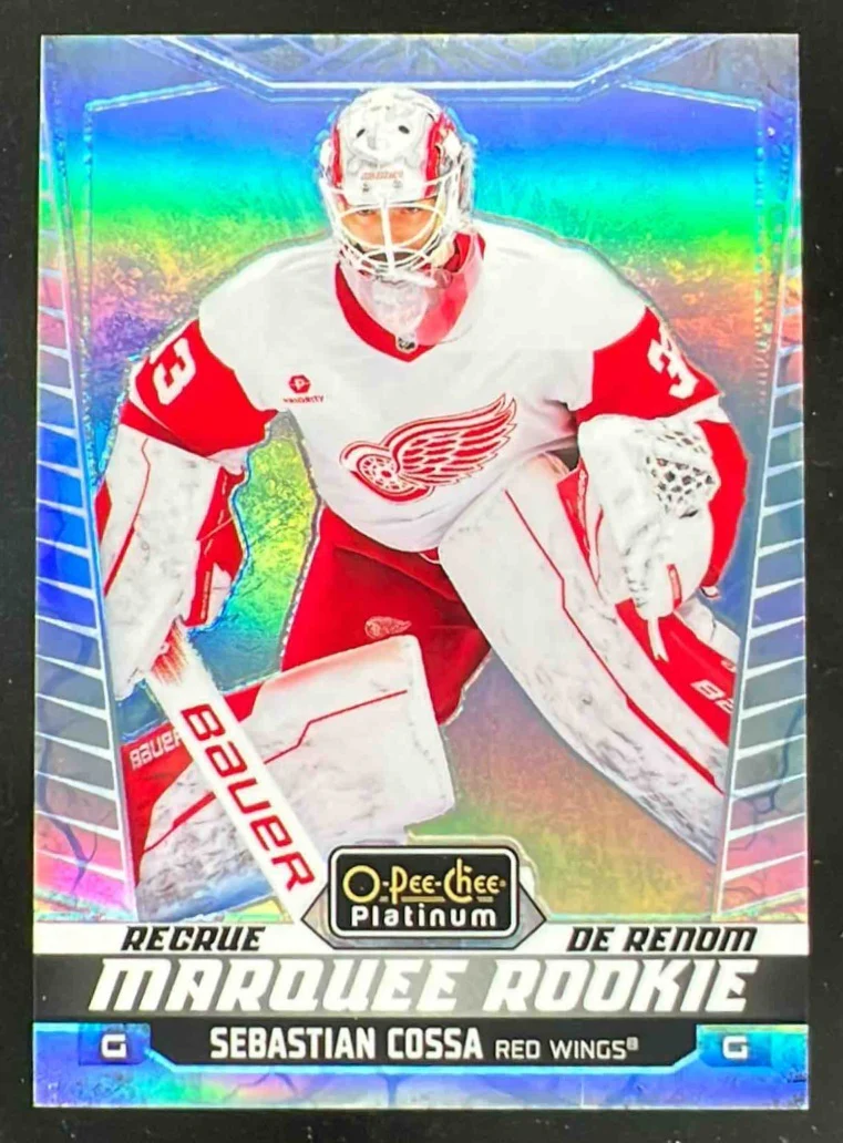 2024-25 O-Pee-Chee Platinum Arctic Freeze #300 Sebastian Cossa RC Rookie /99