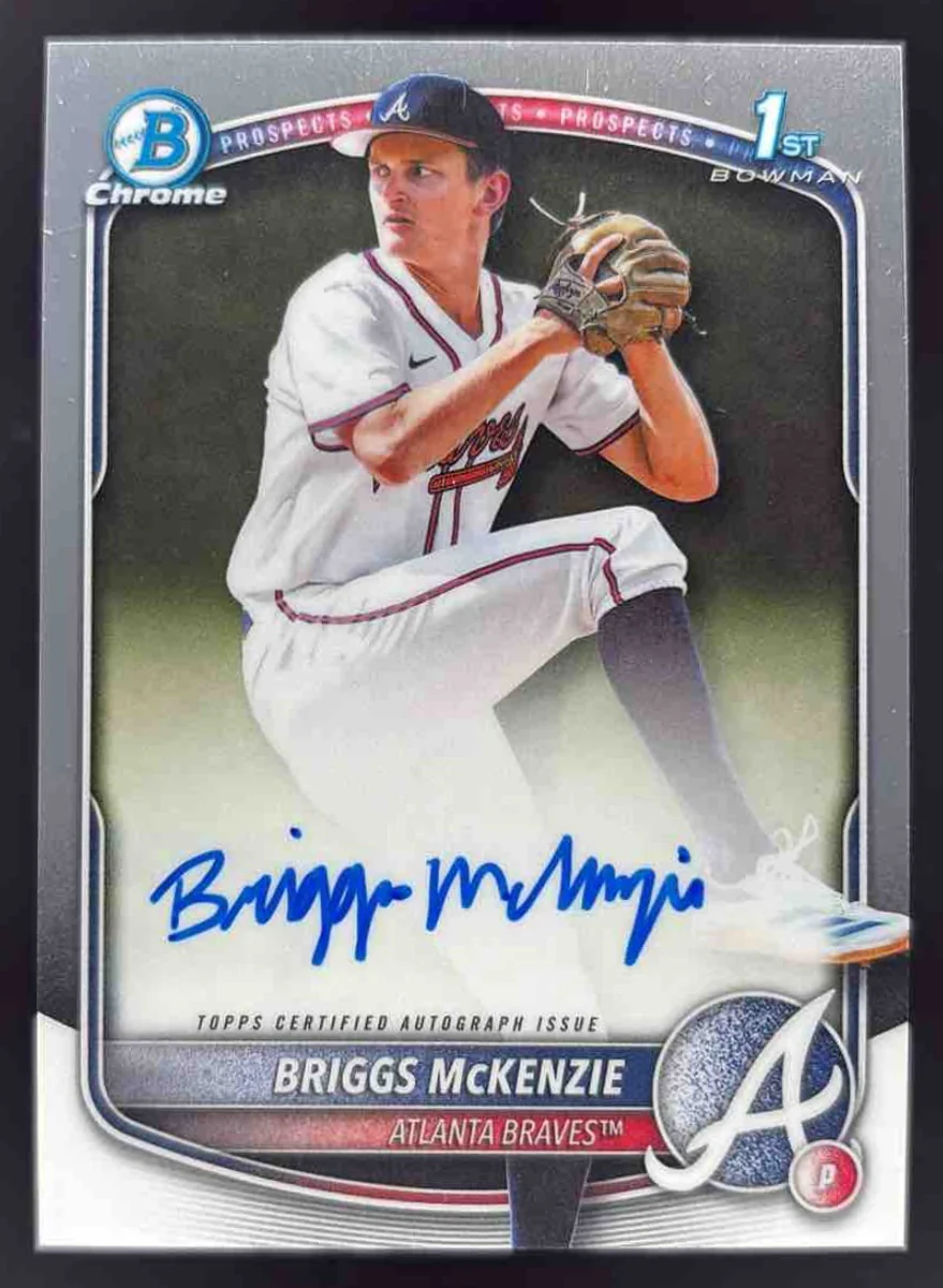 2025 Bowman Draft Chrome Prospect Autograph #CPA-BM Briggs McKenzie RC Auto